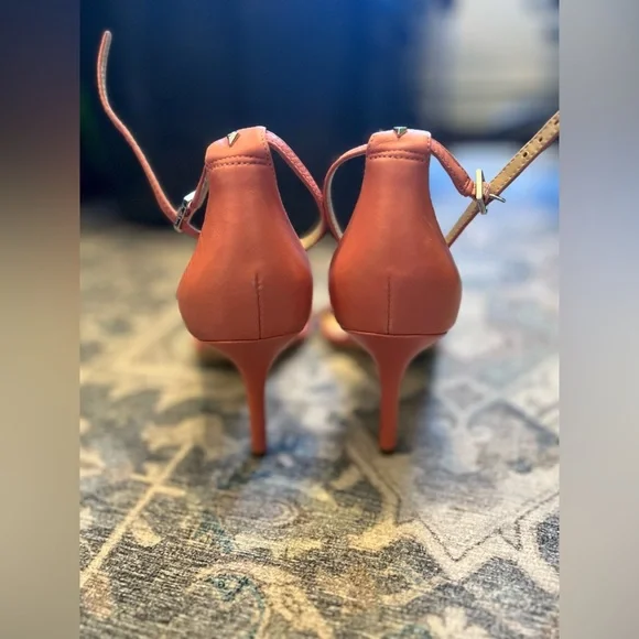 Sam Edelman Patti Monotone Leather Sandals, Light Coral - SIZE 10 - Picture 5 of 7